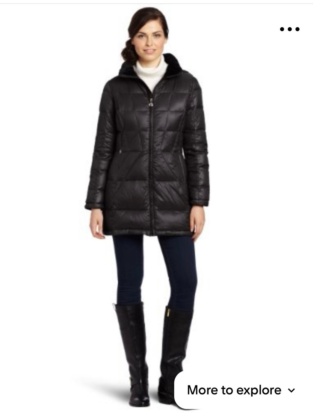 Calvin Klein Black Puffer Coat